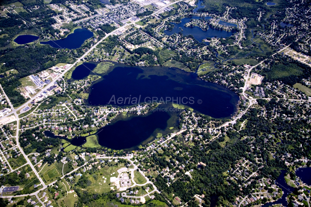 Oxbow Lake in Oakland County, Michigan